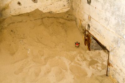 N�dudgang i Ildlederbunkeren i H.K.B. 7./180.