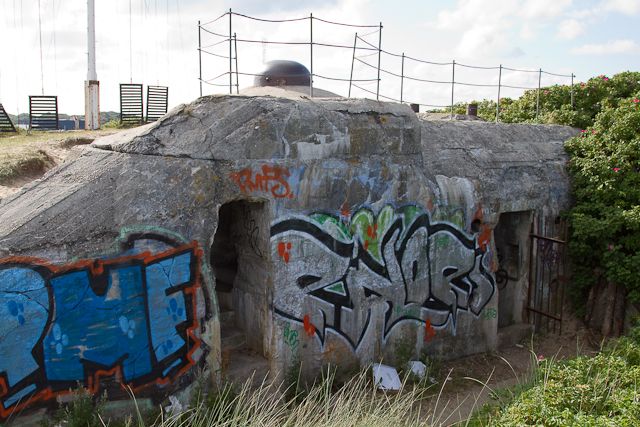 Indgang i observationsbunker