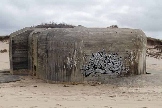 Bagsiden p Saalfeldbunker