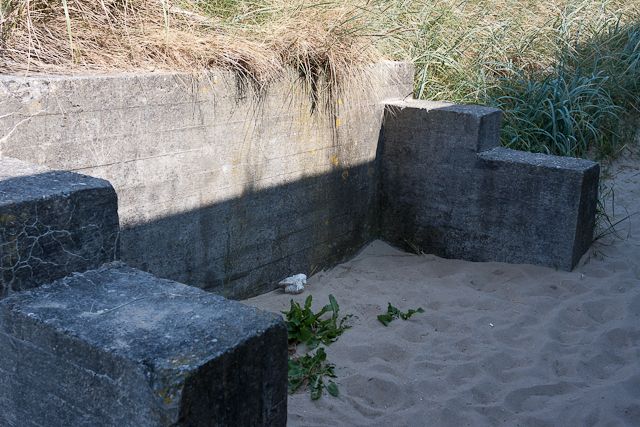 Beton foran bunkeren